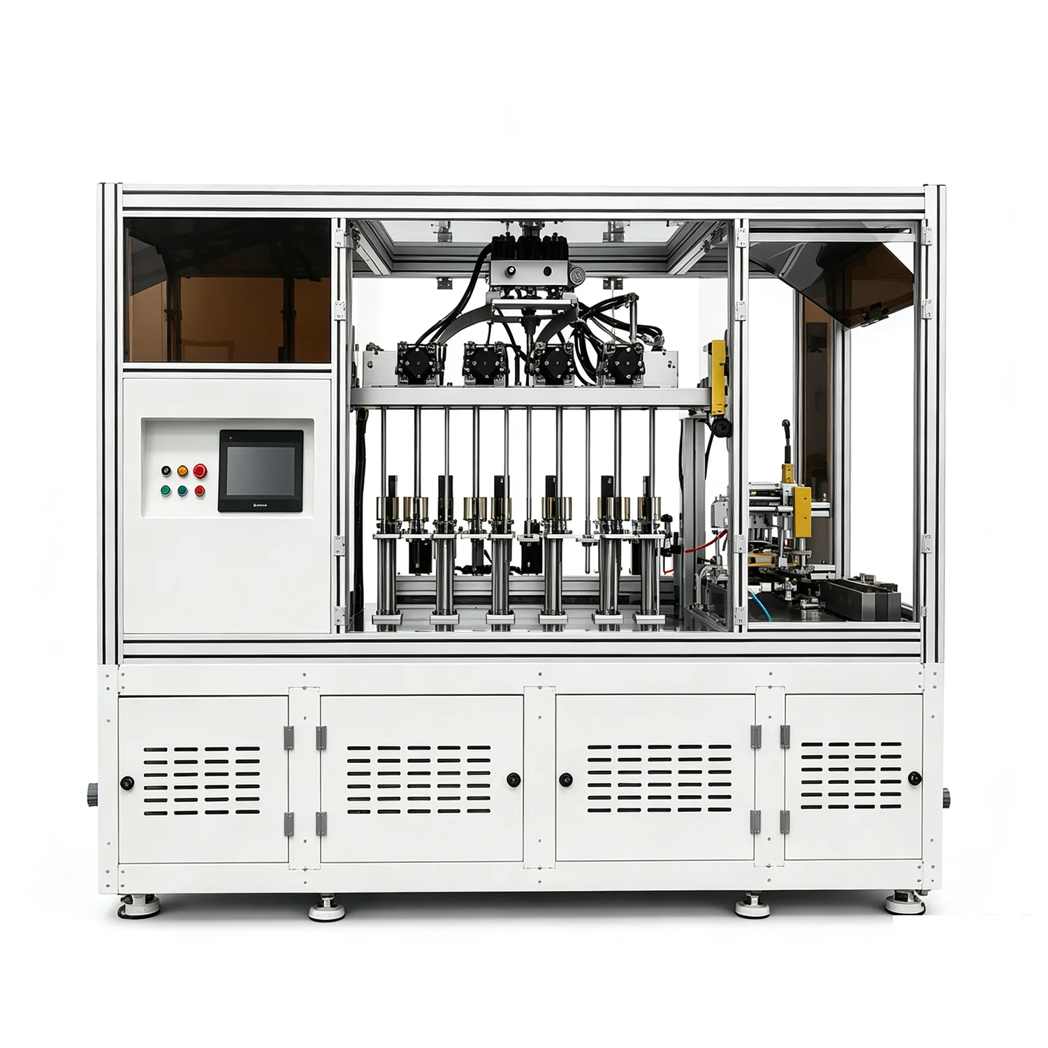 automatic secondary degassing & tail welding machine for heat pipe